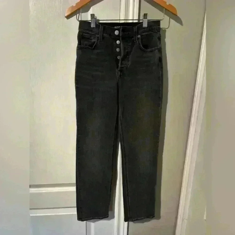 DENIM FORUM “ The Arlo High Rise Straight 28L” size 24